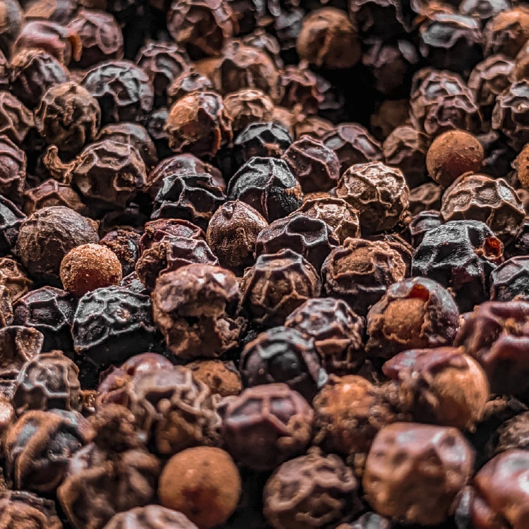 Dried black pepper representing BioPerine piperine extract in Athonix OFFSET